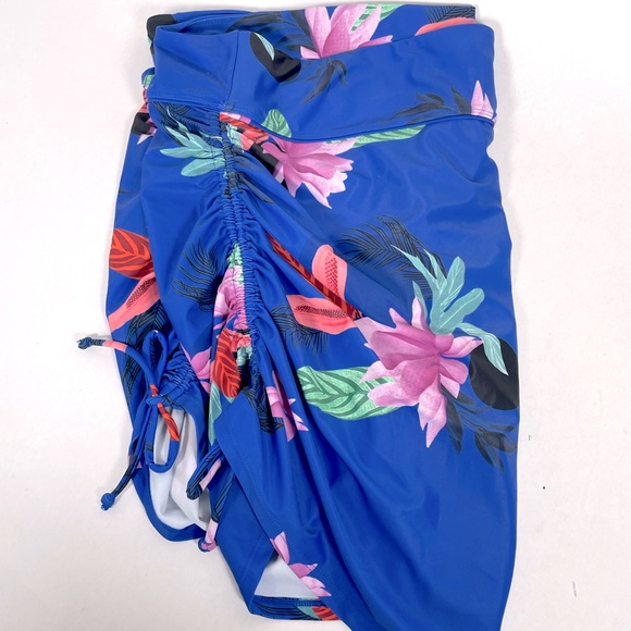 Blue Bikini Swim Skirt with Built in Bikini Bottoms Size 3X - Picture 5 of 7